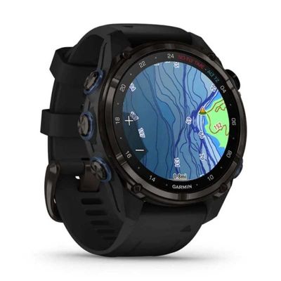 GARMIN Descent Mk3i สมาร์ทวอทช์ (43mm., ตัวเรือนสี Carbon Gray DLC Titanium, สายสีดำ)